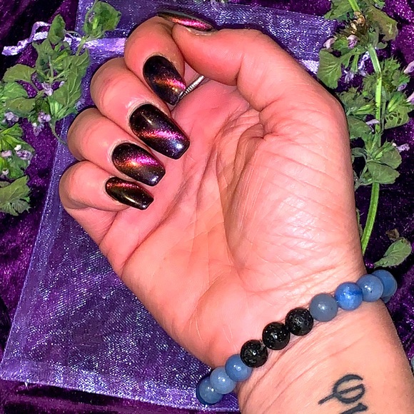 🪬2/$20🪬 8mm Genuine Nat Blue Aventurine Gemstone&Lava Rock - Picture 8 of 12